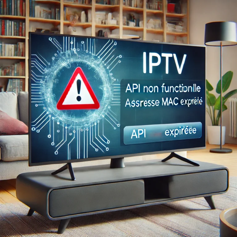 Message d’erreur “API non fonctionnelle” et “Adresse MAC expirée
