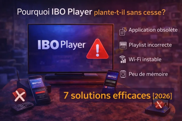 IBO Player plante sans cesse